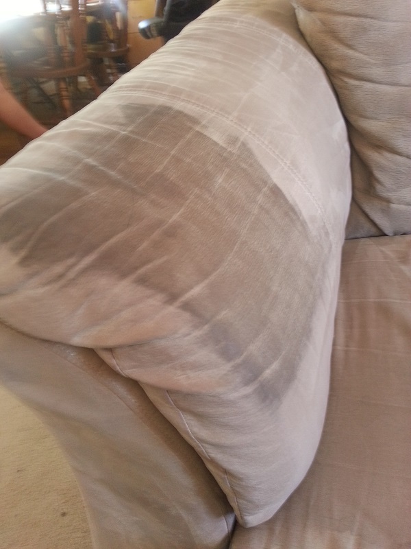 upholstery cleaning example