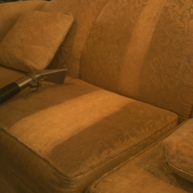 upholstery cleaning example