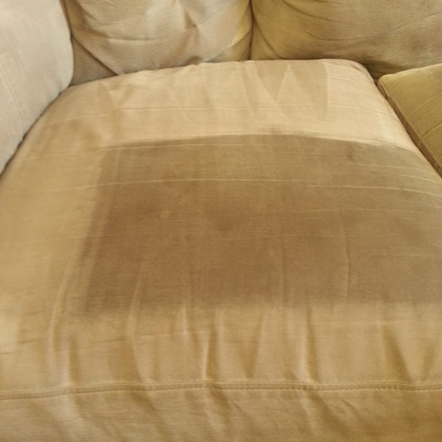 upholstery cleaning example